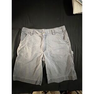 Carhartt Mens Rugged Flex Relaxed Fit Canvas Cargo Shorts Grey 36 103652-029